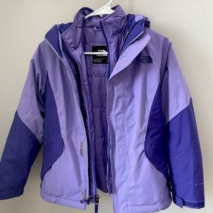The North Face - Girls medium (10/12) rain jacket/winter coat